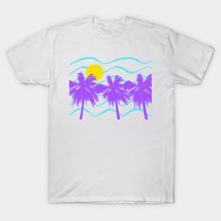 Purple Palm Trees So 90s T-Shirt